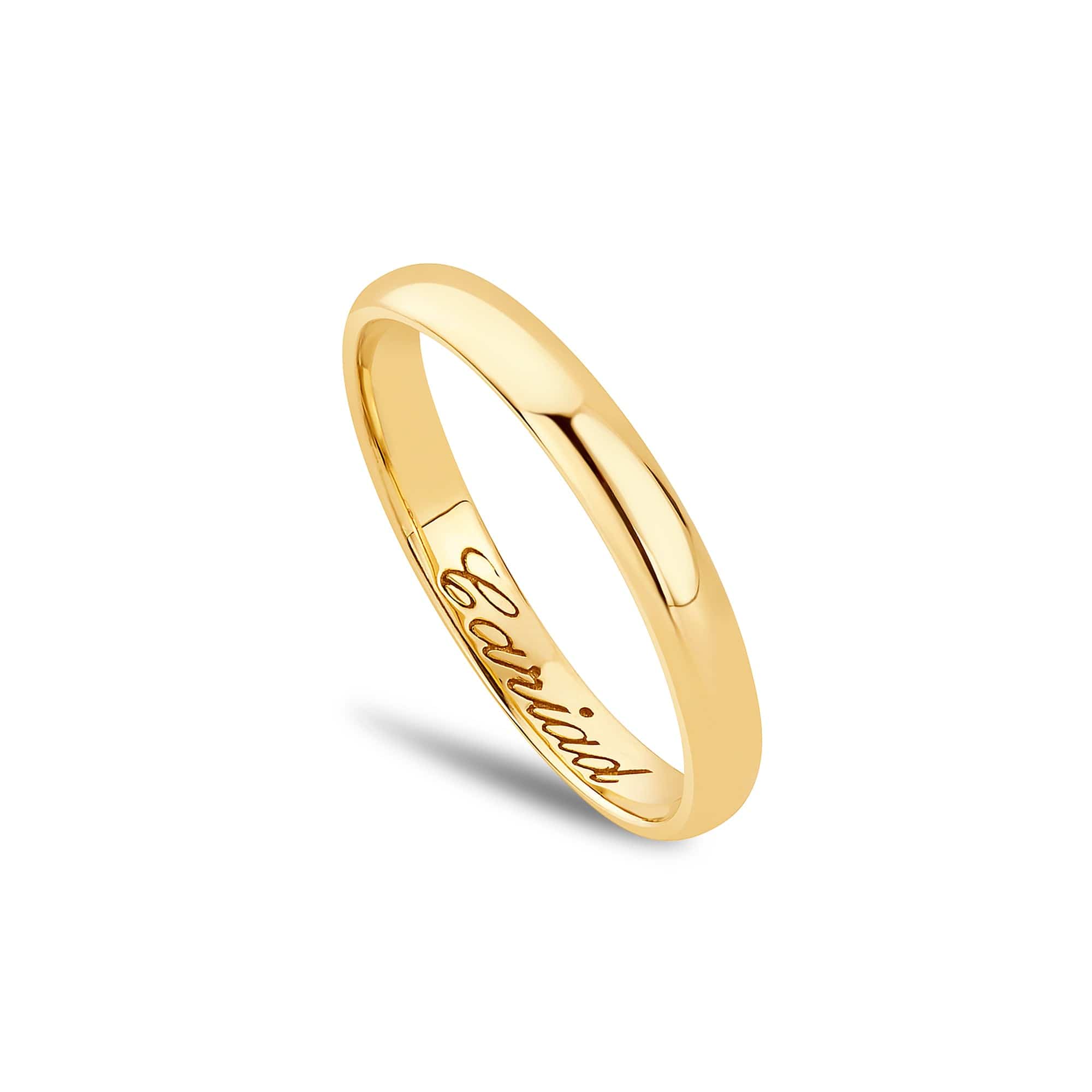 Promises 9ct Solid Gold 3mm Wedding Ring