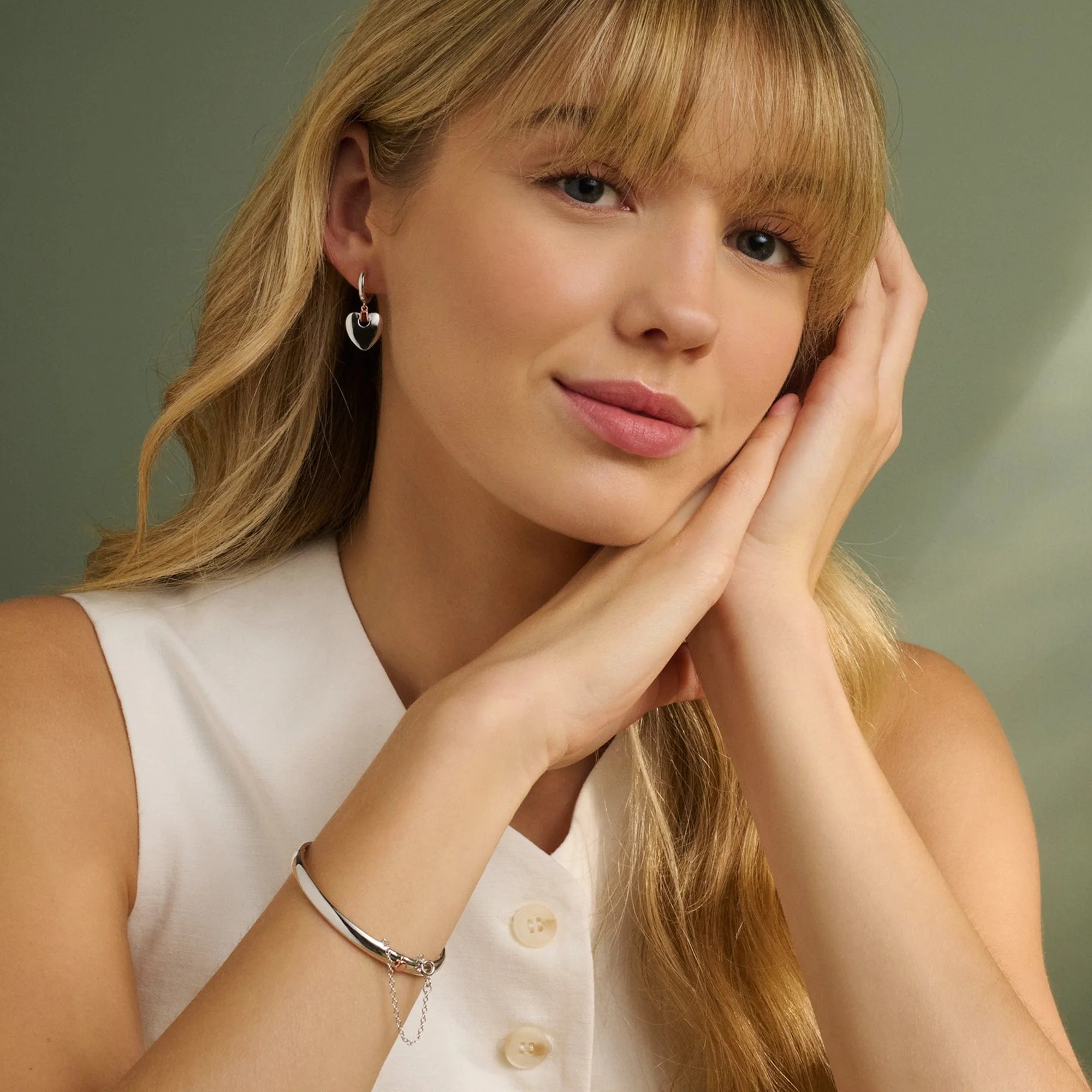 Cariad® Sterling Silver Bangle - Image 2