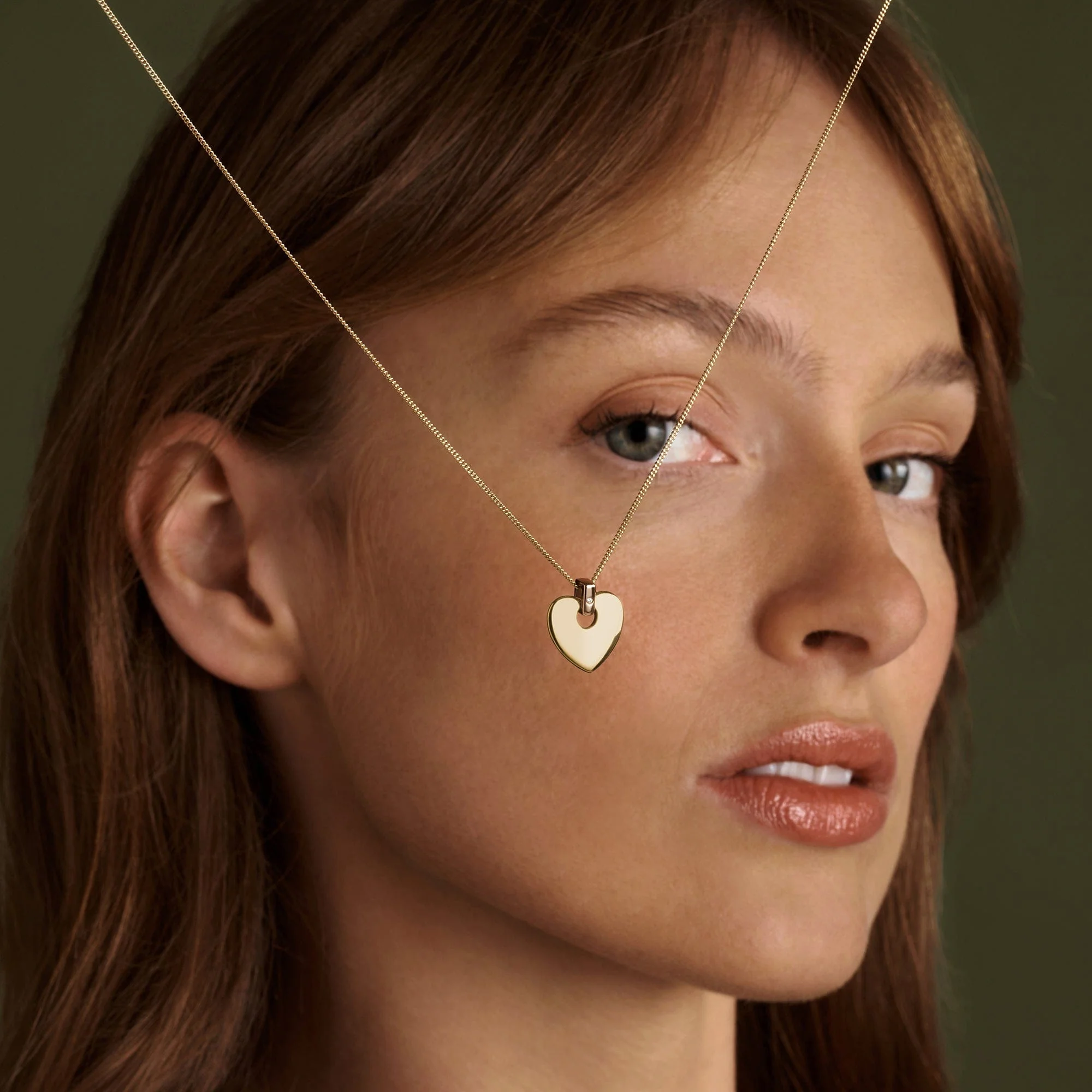 Cariad® 9ct Solid Gold Pendant with Diamond - Image 2