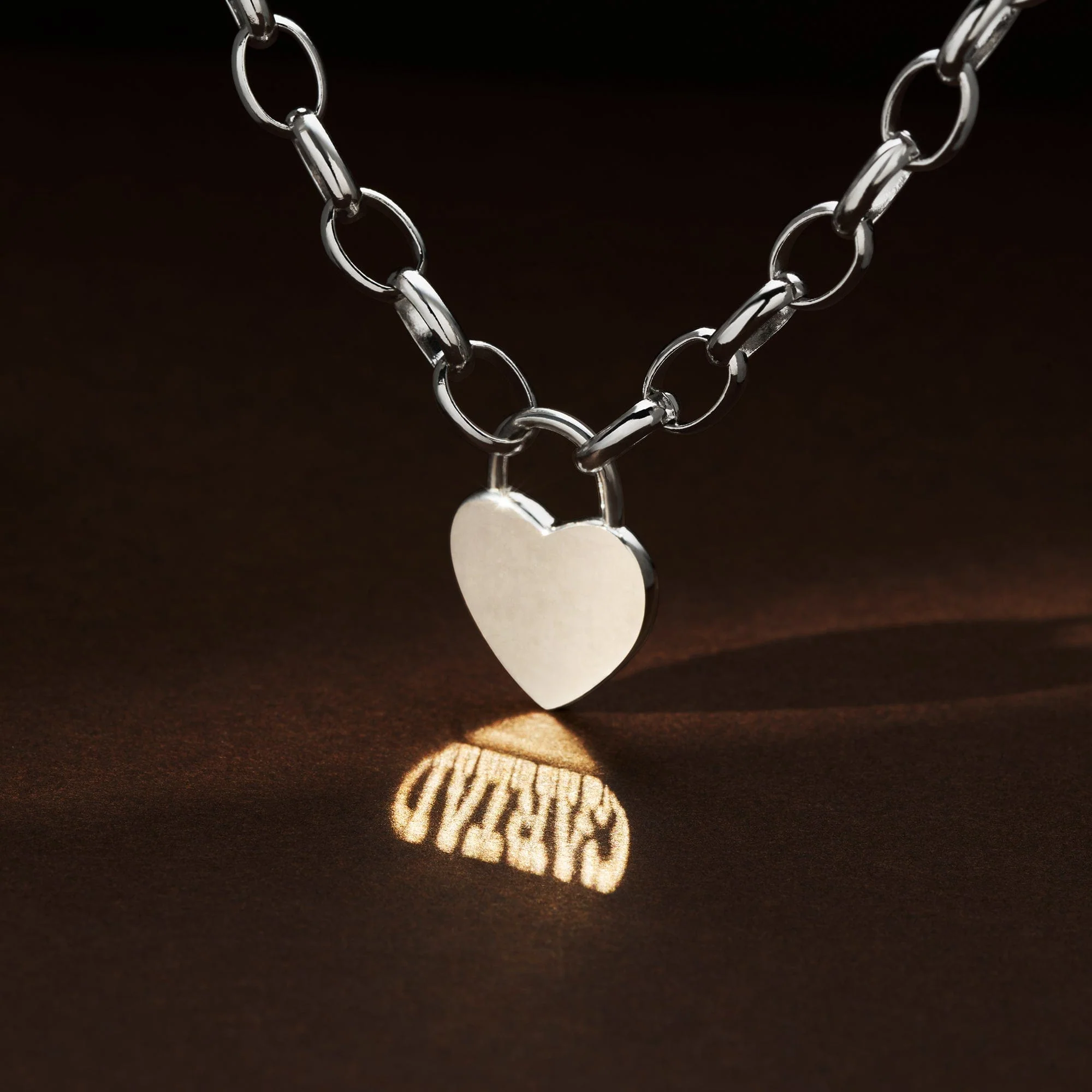 Cariad® Sterling Silver Padlock Bracelet - Image 2