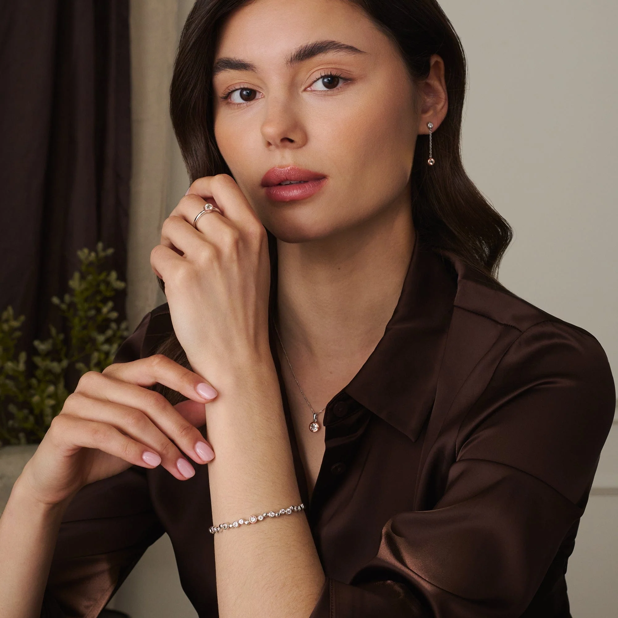 Clogau® Celebration Sterling Silver Banglet with Topaz - Image 2