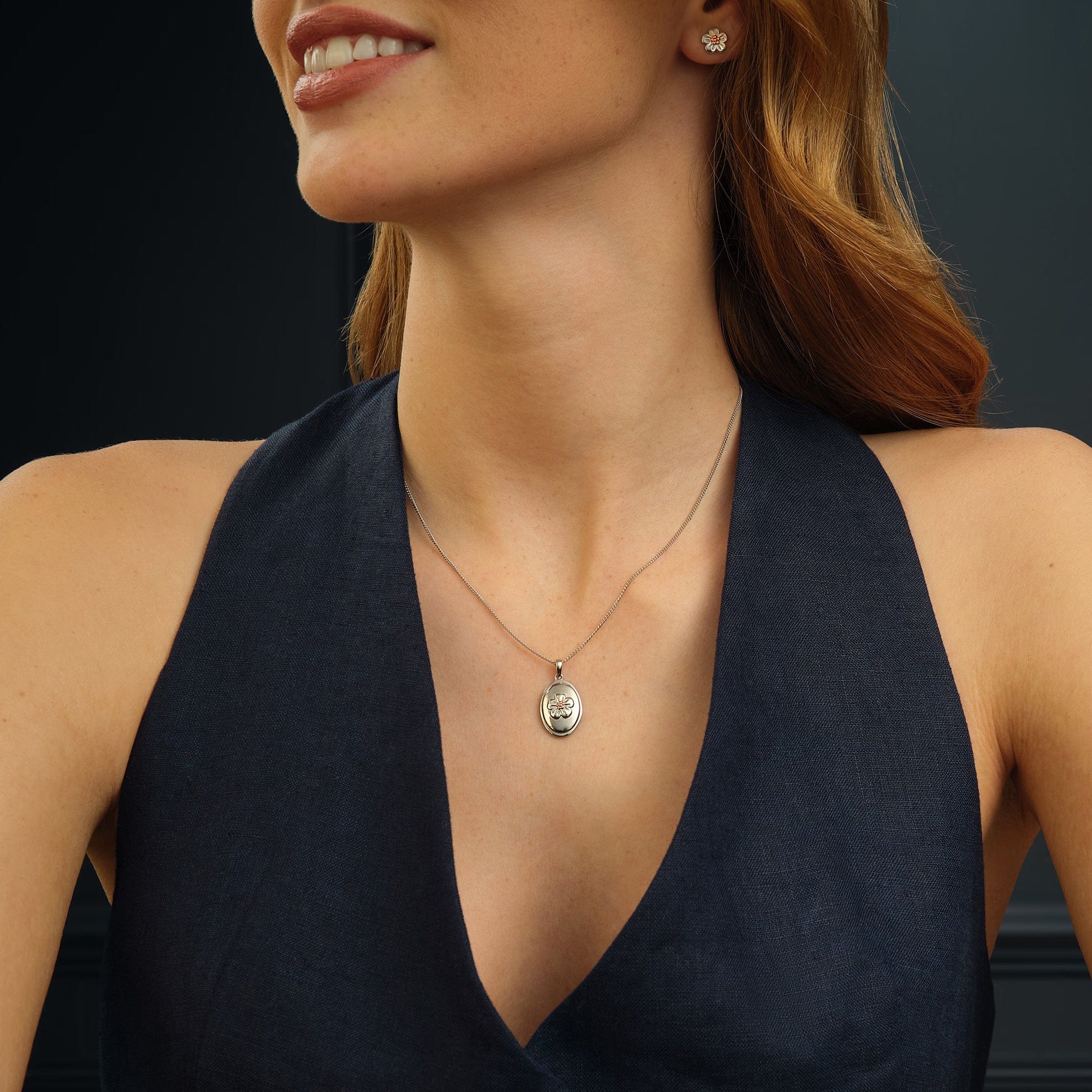 Nature's Wonder Sterling Silver Forget-Me-Not Pendant - Image 2