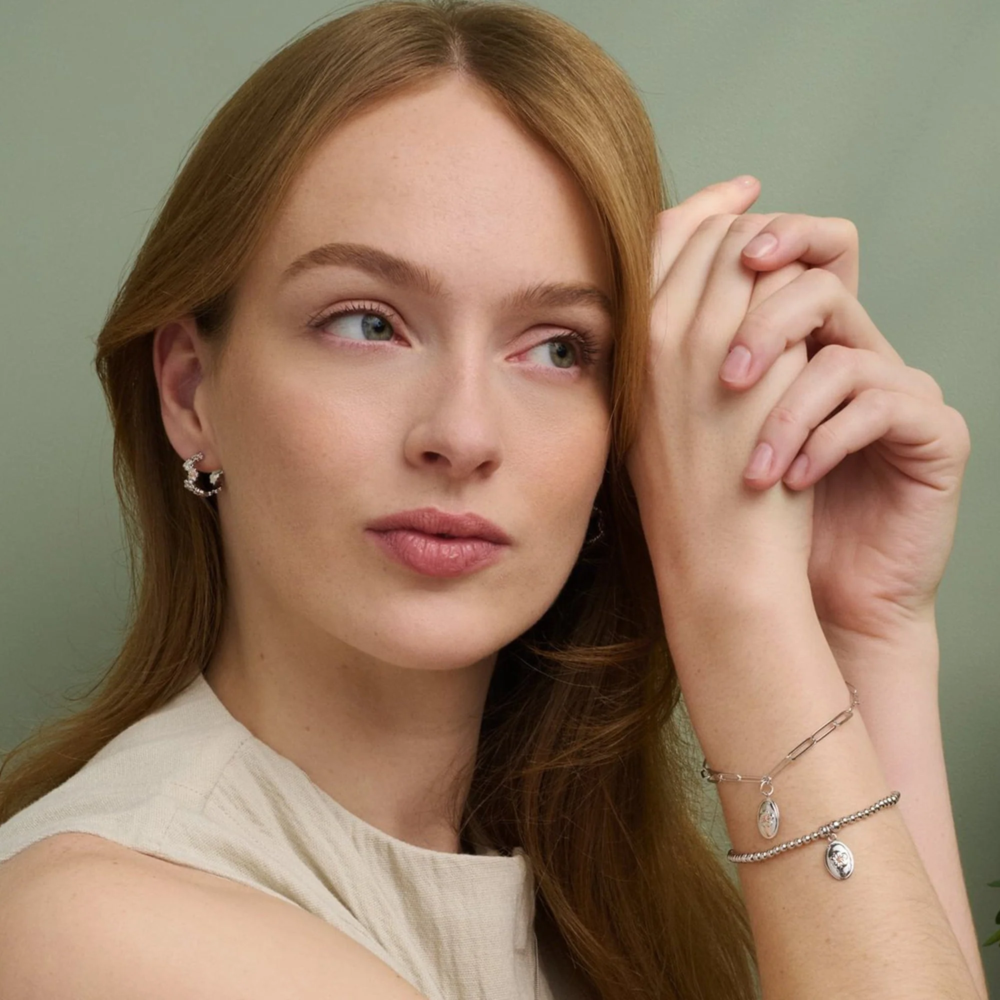 Nature's Wonder Sterling Silver Forget-Me-Not Bracelet - Image 2