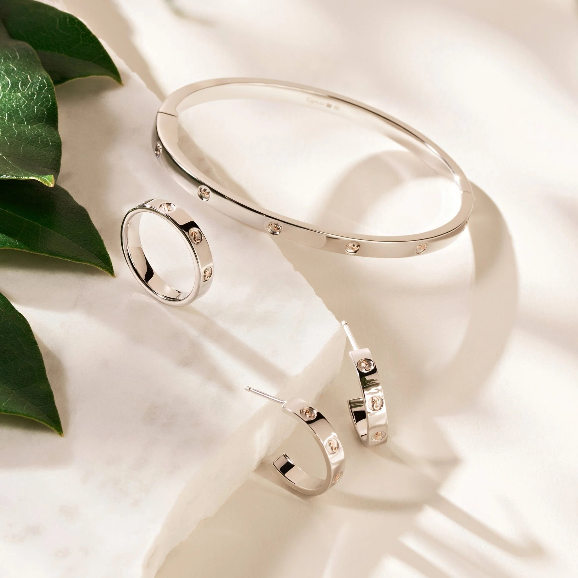 Insignia Sterling Silver Slim Half-Hoop Earrings - Image 3