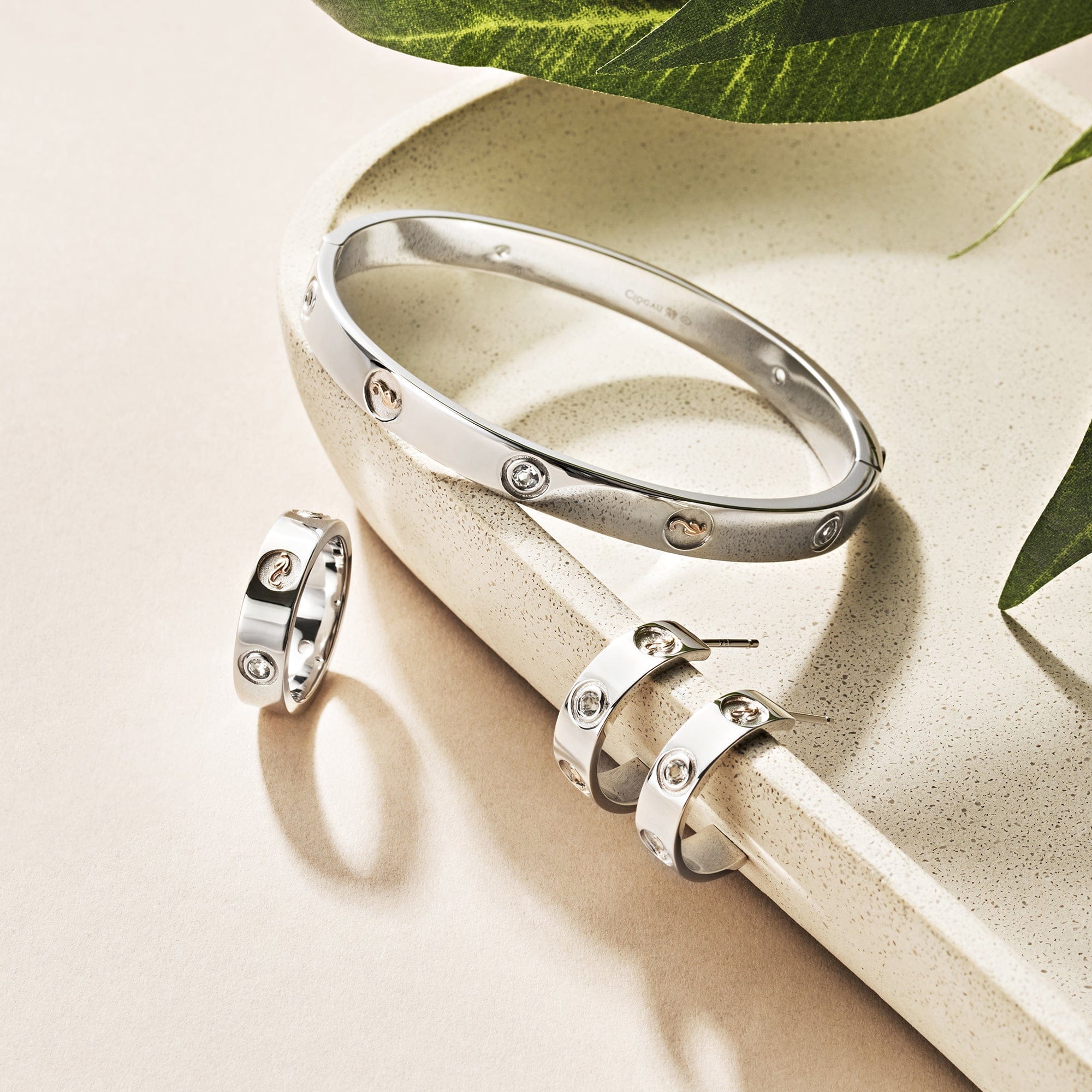 Insignia Sterling Silver Bangle with Topaz - Image 3