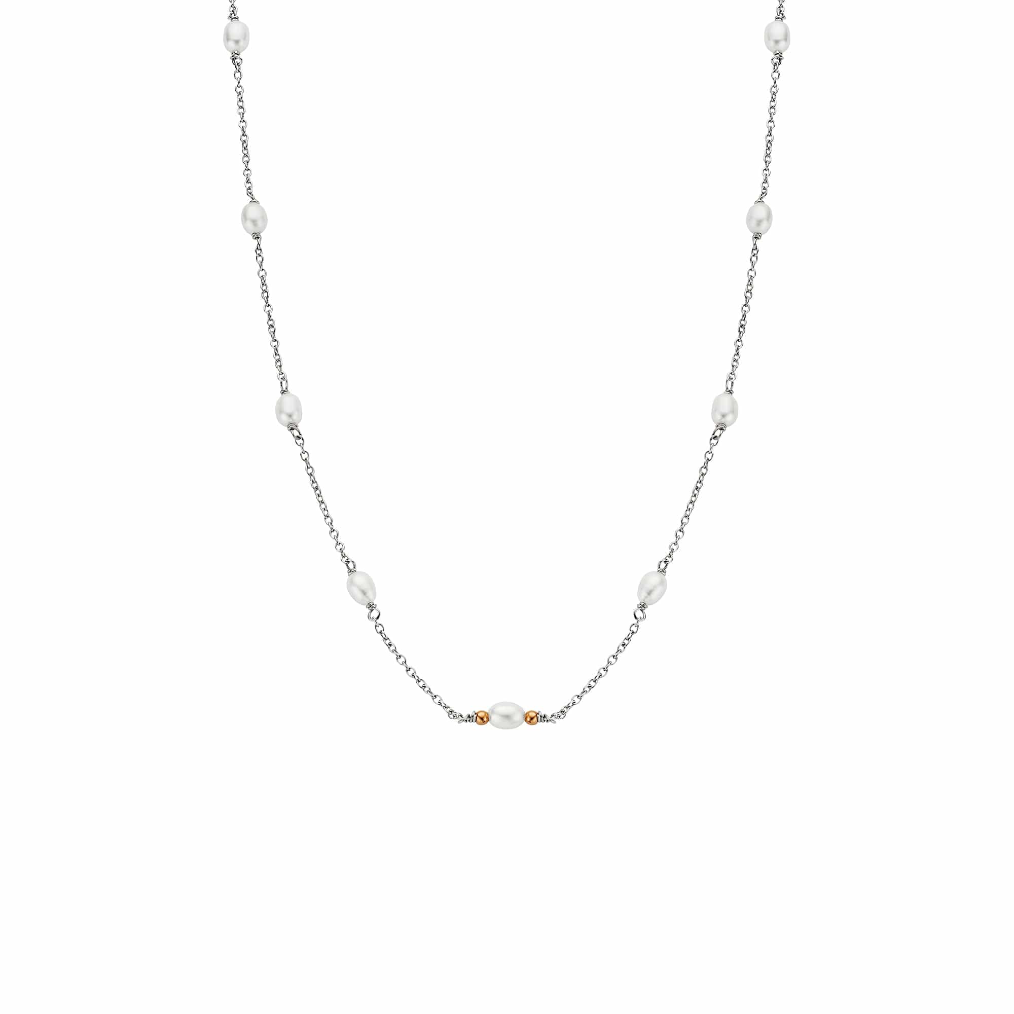 Nature's Wonder Sterling Silver Beachcomber Choker with Pearls