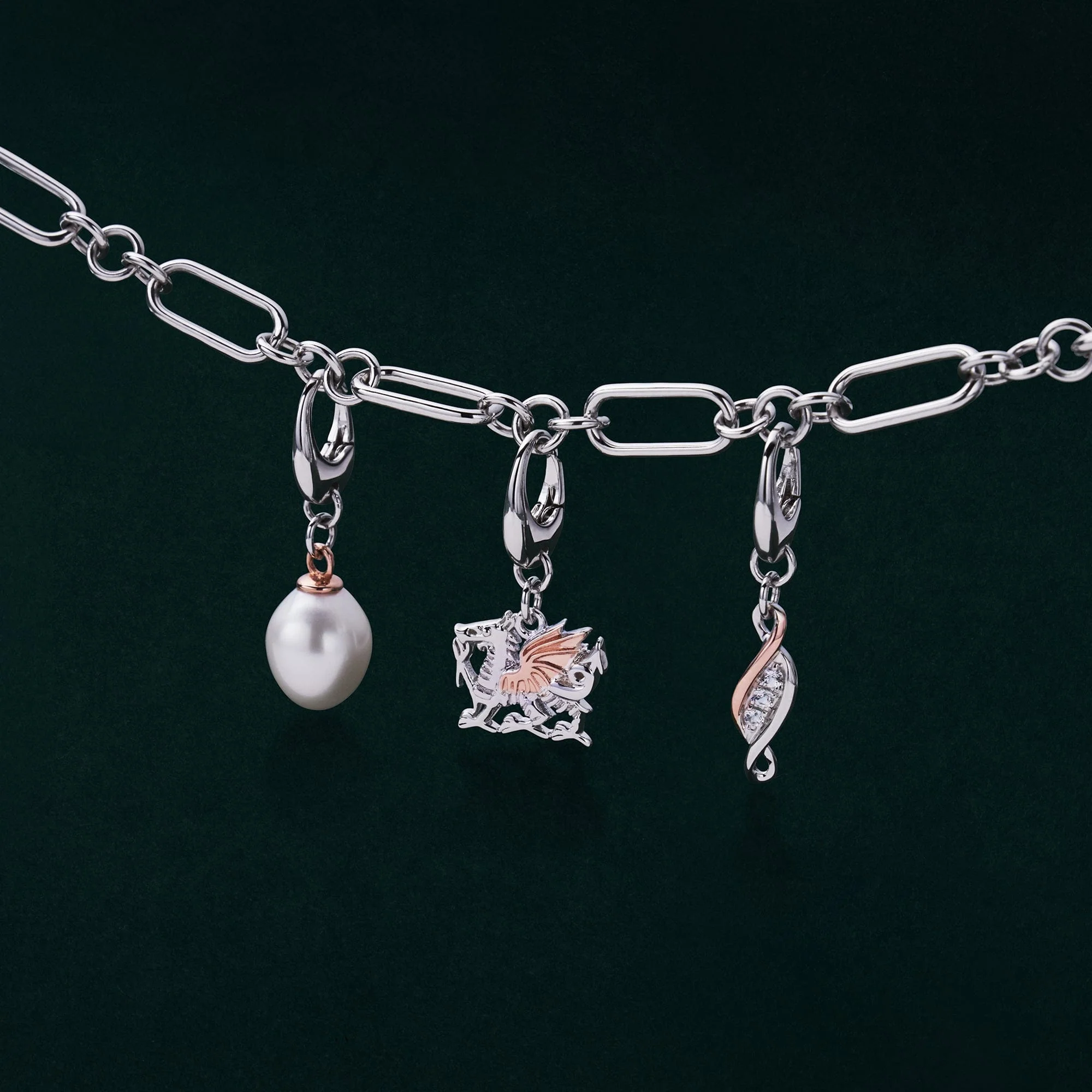 Insignia Sterling Silver Past Present Future® Charm with Topaz - Image 2