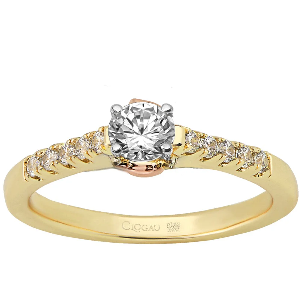 Timeless Love (N) - 9K Yellow with 9K Rose Gold - 0.3 Carat, G Colour, VS1 Clarity, Round Brilliant Cut