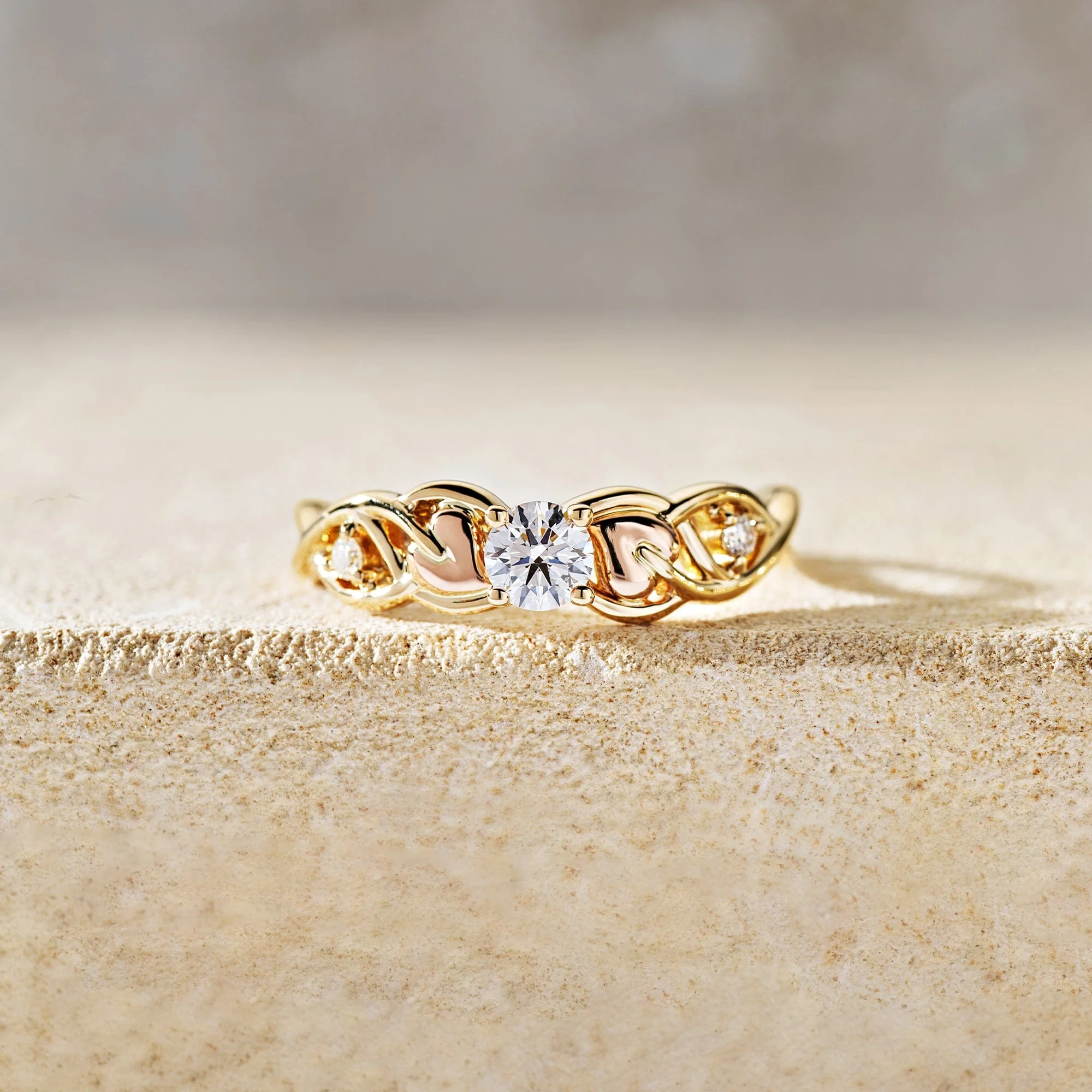Promises 18ct Solid Fairtrade Gold Engagement Ring with 0.3ct Lab-Grown Diamond - Image 3