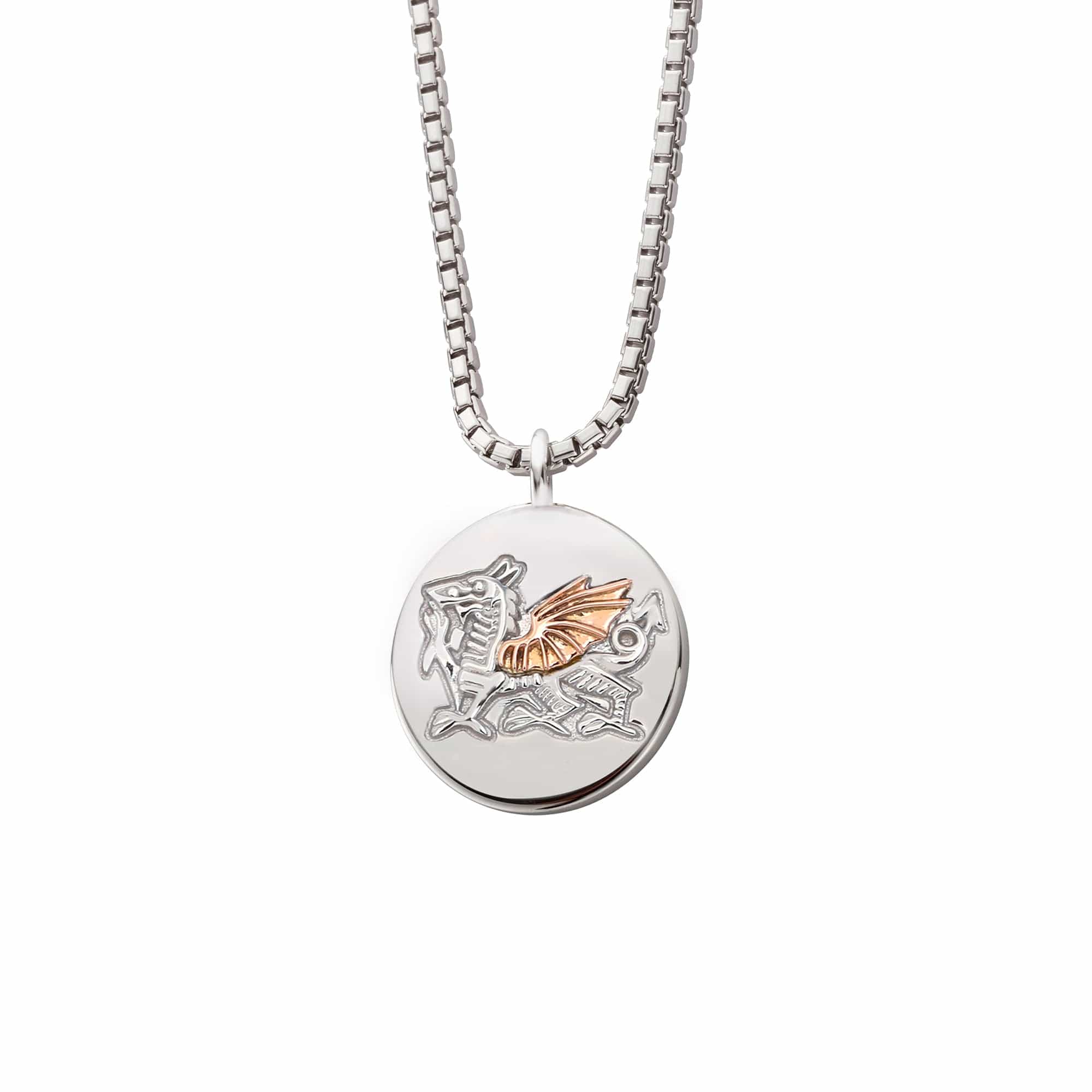 WRU Sterling Silver Welsh Dragon Pendant - Image 2