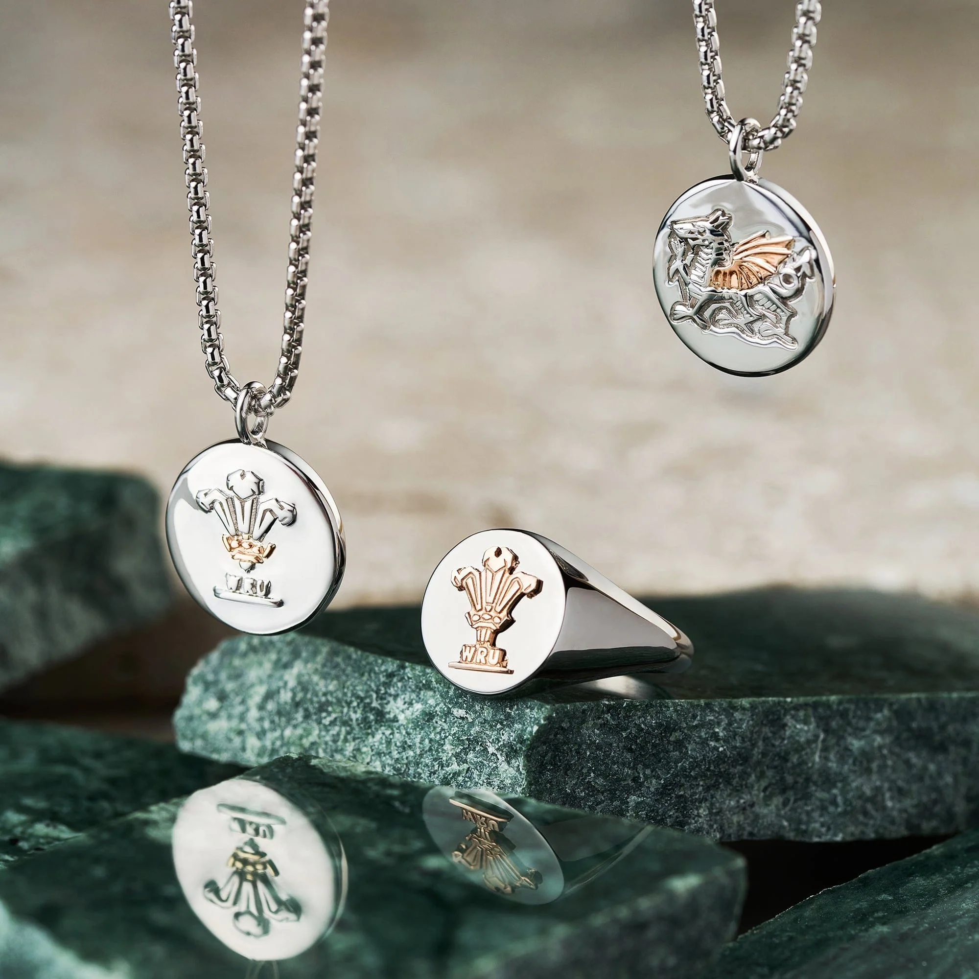 WRU Sterling Silver Welsh Dragon Pendant - Image 5